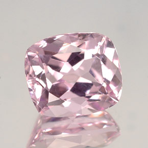 Kunzite rose naturelle coupe coussin, 4,31 ct, VVS-VS