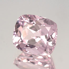 Kunzite rose naturelle coupe coussin, 4,31 ct, VVS-VS