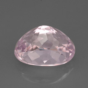 Kunzite rose naturelle coupe ovale, 6,52 ct, VVS