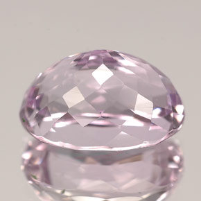 Kunzite rose naturelle coupe ovale, 6,62 ct, VVS