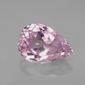 Kunzite rose naturelle en forme de poire, 5,26 ct, VS-SI