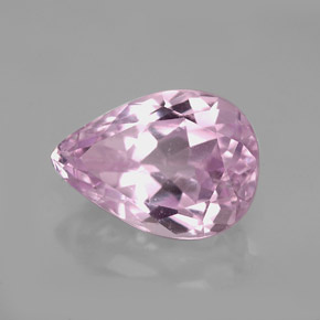 Kunzite rose naturelle en forme de poire, 5,26 ct, VS-SI