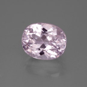 Kunzite rose naturelle coupe ovale, 4,83 ct, VS-SI