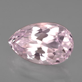 Kunzite Rose naturelle En forme de poire, 5.35 ct, VVS