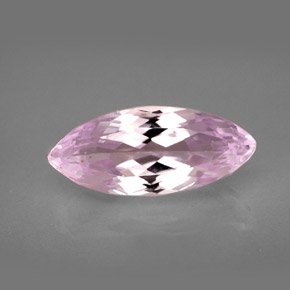 Kunzite rose naturelle marquise, 6,46 ct, VS
