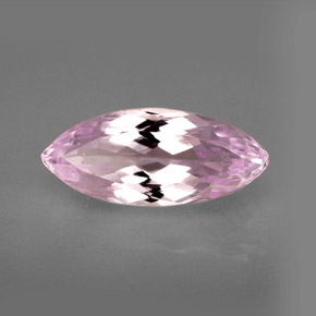 Kunzite rose naturelle marquise, 6,46 ct, VS
