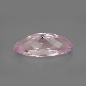 Kunzite rose naturelle marquise, 6,46 ct, VS