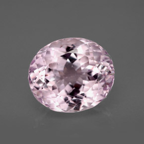 Kunzite rose naturelle coupe ovale, 7,88 ct, VVS-VS