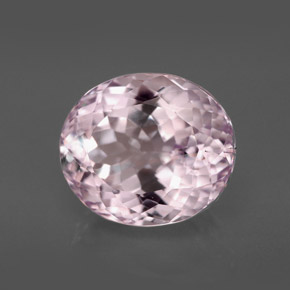 Kunzite rose naturelle coupe ovale, 7,88 ct, VVS-VS