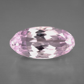Kunzite rose naturelle marquise, 6,17 ct, VVS