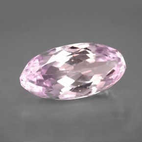 Kunzite rose naturelle marquise, 6,17 ct, VVS