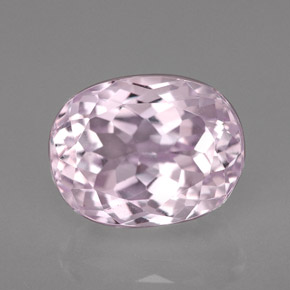 Kunzite rose naturelle coupe ovale, 5,97 ct, VVS