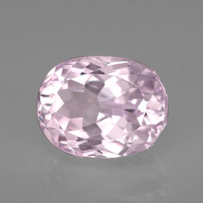 Kunzite rose naturelle coupe ovale, 5,97 ct, VVS