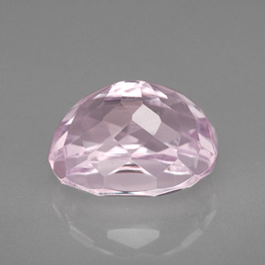 Kunzite rose naturelle coupe ovale, 5,97 ct, VVS