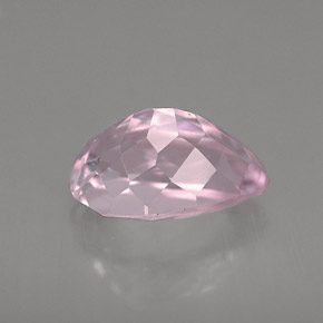 Kunzite rose naturelle en forme de poire, 3,54 ct, VS