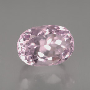 Kunzite rose naturelle coupe ovale, 5,63 ct, VVS-VS