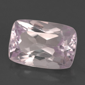 Kunzite rose naturelle coupe coussin, 7,47 ct, VS