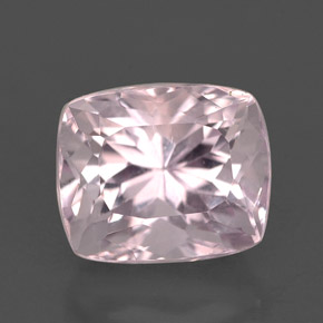 Kunzite Rose naturelle Coupe coussin, 2.86 ct, VS