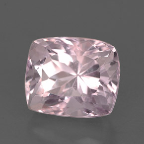 Kunzite Rose naturelle Coupe coussin, 2.86 ct, VS