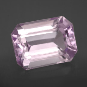 Kunzite Rose naturelle Taille émeraude, 9.91 ct, VVS-VS