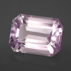Kunzite Rose naturelle Taille émeraude, 9.91 ct, VVS-VS