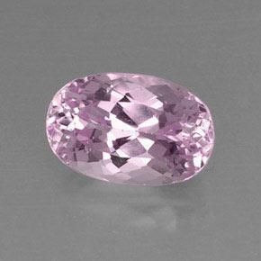 Kunzite Rose naturelle Coupe ovale, 7.41 ct, VVS-VS