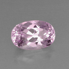 Kunzite Rose naturelle Coupe ovale, 7.41 ct, VVS-VS