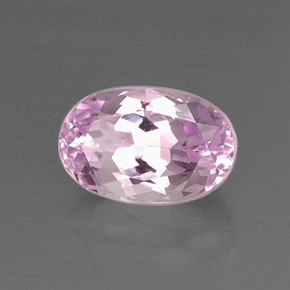Kunzite rose naturelle coupe ovale, 6,94 ct, VVS-VS