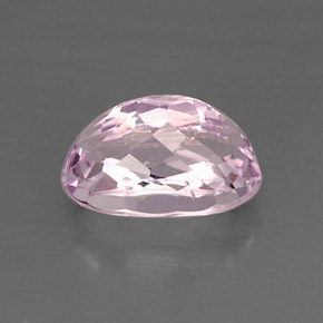 Kunzite rose naturelle coupe ovale, 6,94 ct, VVS-VS