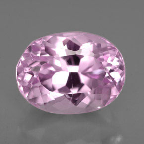 Kunzite Rose naturelle Coupe ovale, 6.06 ct, VS