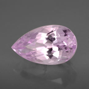 Kunzite rose naturelle en forme de poire, 5,35 ct, VVS-VS