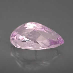Kunzite rose naturelle en forme de poire, 5,35 ct, VVS-VS