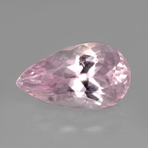 Kunzite rose naturelle en forme de poire, 6,26 ct, VVS-VS