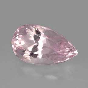 Kunzite rose naturelle en forme de poire, 6,26 ct, VVS-VS