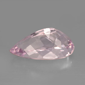 Kunzite rose naturelle en forme de poire, 6,26 ct, VVS-VS