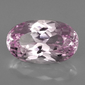 Kunzite Rose naturelle Coupe ovale, 13.09 ct, VVS-VS