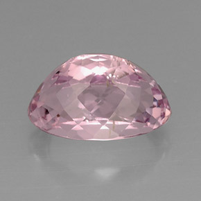Kunzite rose naturelle coupe ovale, 13,47 ct, VVS-VS