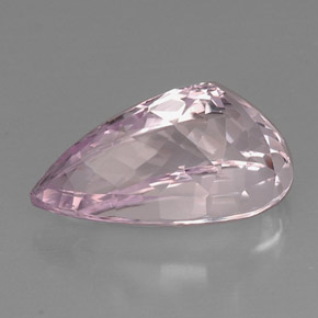 Kunzite Rose naturelle En forme de poire, 22.51 ct, VVS