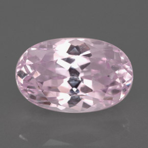 Kunzite rose naturelle coupe ovale, 5,91 ct, VVS