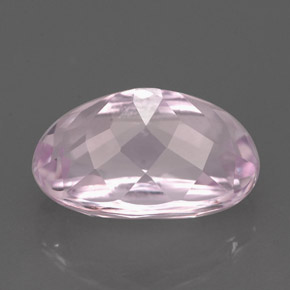 Kunzite rose naturelle coupe ovale, 5,91 ct, VVS
