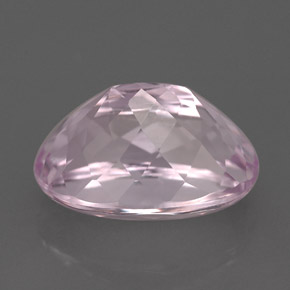 Kunzite rose naturelle coupe ovale, 5,35 ct, VVS-VS