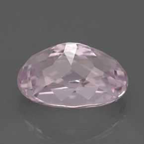 Kunzite rose naturelle coupe ovale, 5,35 ct, VVS