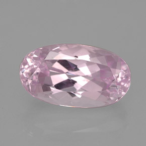 Kunzite Rose naturelle Coupe ovale, 6.60 ct, VVS-VS