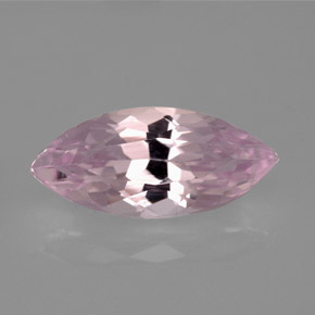Kunzite rose naturelle marquise, 6,61 ct, VVS-VS