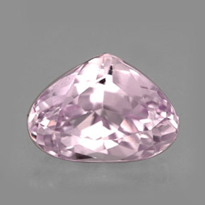 Kunzite rose naturelle en forme de poire, 5,09 ct, VVS-VS