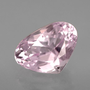 Kunzite rose naturelle en forme de poire, 5,09 ct, VVS-VS