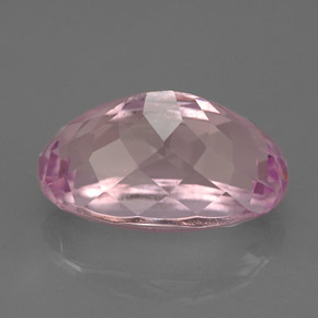Kunzite rose naturelle coupe ovale, 10,10 ct, VVS-VS