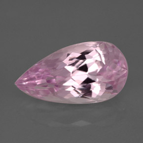 Kunzite Rose naturelle En forme de poire, 6.39 ct, VVS