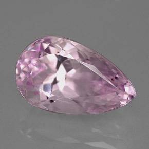 Kunzite rose naturelle en forme de poire, 9,18 ct, VVS-VS