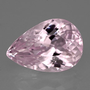 Kunzite rose naturelle en forme de poire, 7,87 ct, VVS-VS